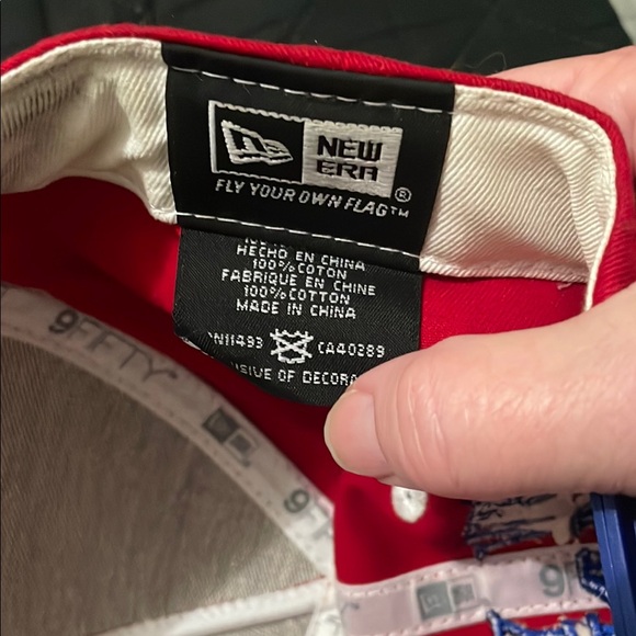 Red and Blue NY Giants Snapback Hat - Picture 5 of 5